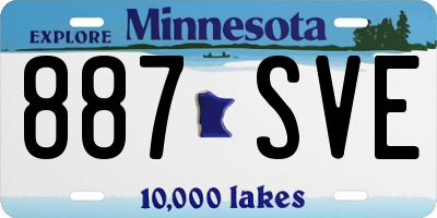 MN license plate 887SVE