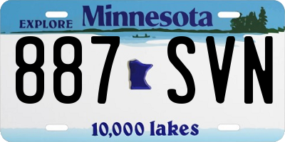 MN license plate 887SVN