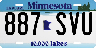 MN license plate 887SVU