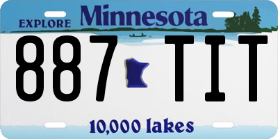 MN license plate 887TIT
