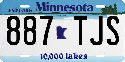 MN license plate 887TJS