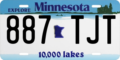 MN license plate 887TJT