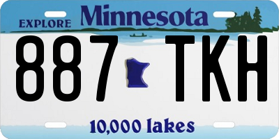 MN license plate 887TKH