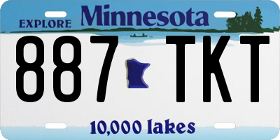MN license plate 887TKT