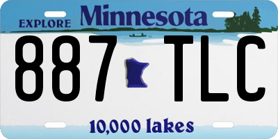 MN license plate 887TLC