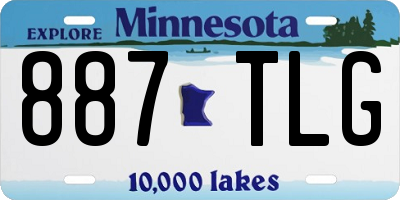 MN license plate 887TLG