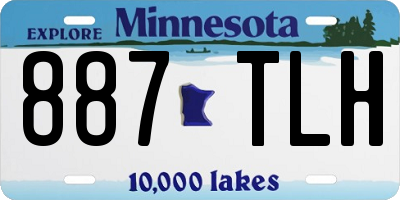 MN license plate 887TLH