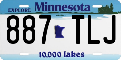 MN license plate 887TLJ