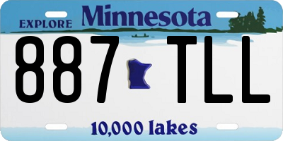 MN license plate 887TLL
