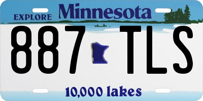 MN license plate 887TLS