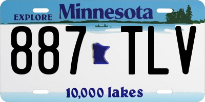 MN license plate 887TLV