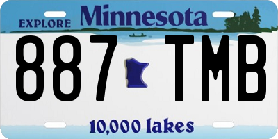 MN license plate 887TMB