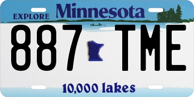 MN license plate 887TME