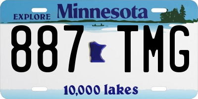 MN license plate 887TMG