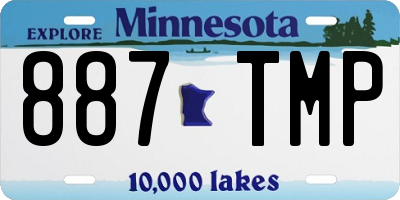 MN license plate 887TMP