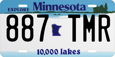 MN license plate 887TMR