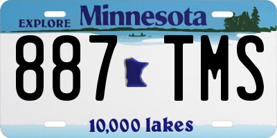 MN license plate 887TMS