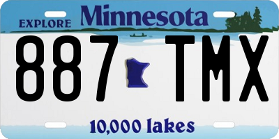 MN license plate 887TMX