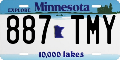 MN license plate 887TMY