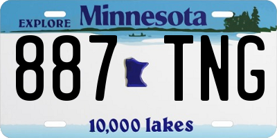 MN license plate 887TNG