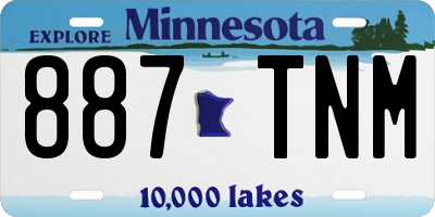 MN license plate 887TNM