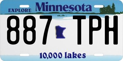 MN license plate 887TPH