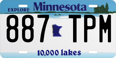 MN license plate 887TPM
