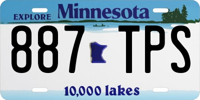 MN license plate 887TPS