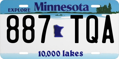 MN license plate 887TQA