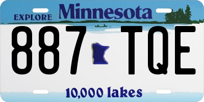 MN license plate 887TQE