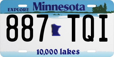 MN license plate 887TQI