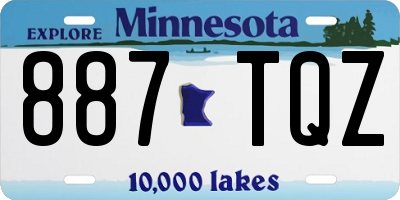 MN license plate 887TQZ