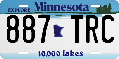 MN license plate 887TRC