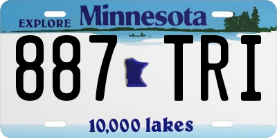 MN license plate 887TRI