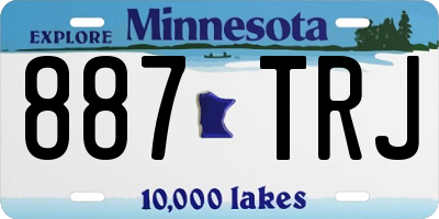 MN license plate 887TRJ