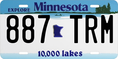 MN license plate 887TRM