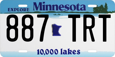 MN license plate 887TRT