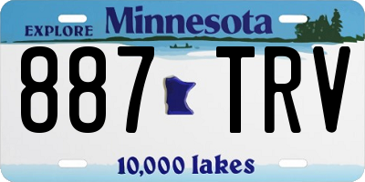 MN license plate 887TRV