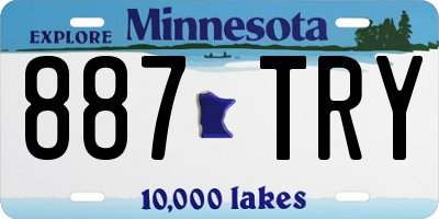 MN license plate 887TRY