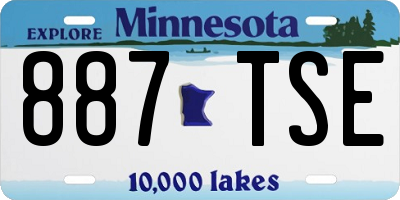 MN license plate 887TSE