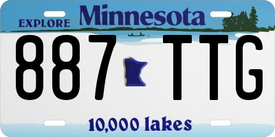 MN license plate 887TTG