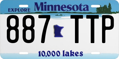 MN license plate 887TTP