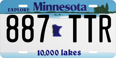 MN license plate 887TTR