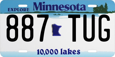 MN license plate 887TUG