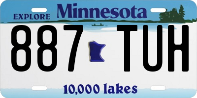 MN license plate 887TUH