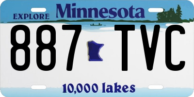 MN license plate 887TVC