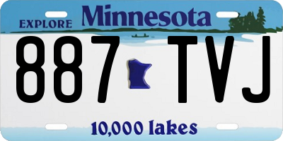 MN license plate 887TVJ