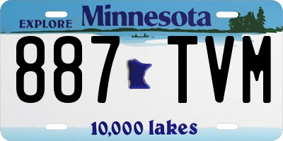 MN license plate 887TVM