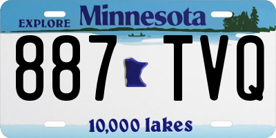 MN license plate 887TVQ