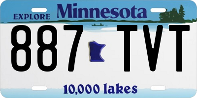 MN license plate 887TVT